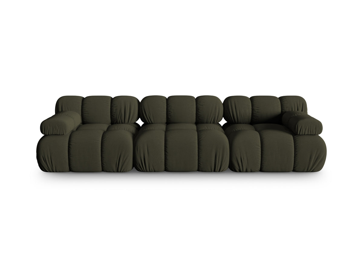 Divano Modulare, "Bellis", 3 Posti, 282x94x70 - Verde Amazon