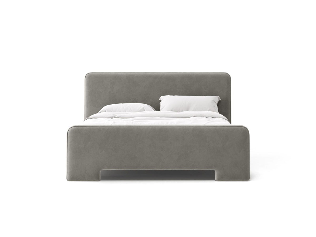 Letto con Testata Eda - Grigio 160x200