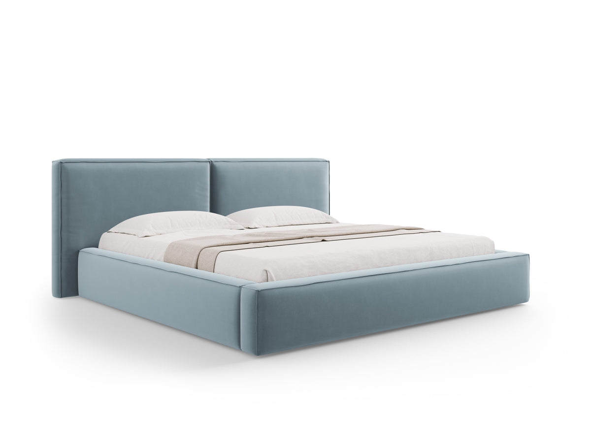 Letto contenitore con testiera doppia, "Jodie", 228x251x97,5
