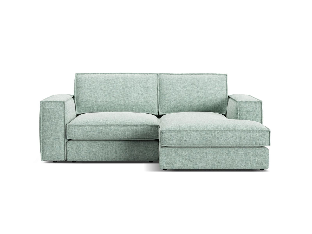 Divano Angolare Modulare Destro, "Pola", 2 Posti, 226x158x88 - Menta