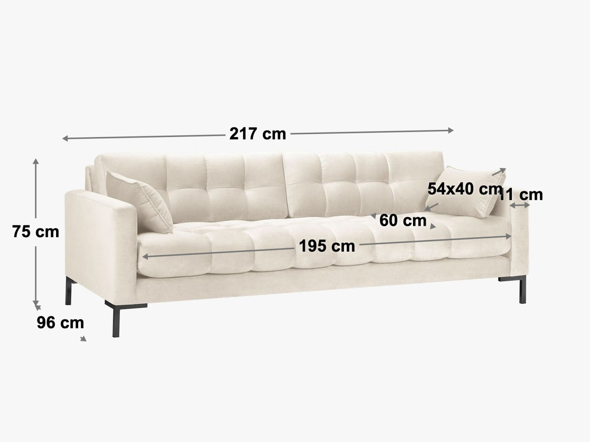 Divano Mamaia, 4 Posti, 96x217x75