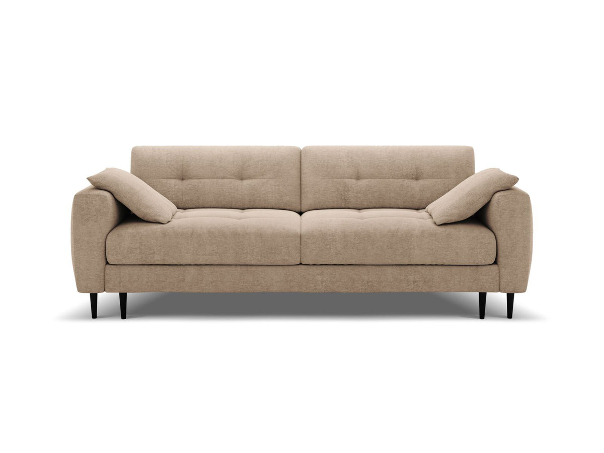 Divano Letto con Contenitore, "Bemy", 3 Posti, 242x110x92 - Sabbia