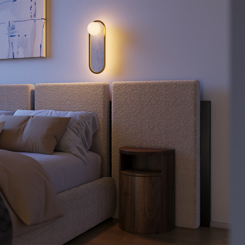 Lampada a muro Perlamour - Maytoni - Ottone - MOD473WL-L20BSK