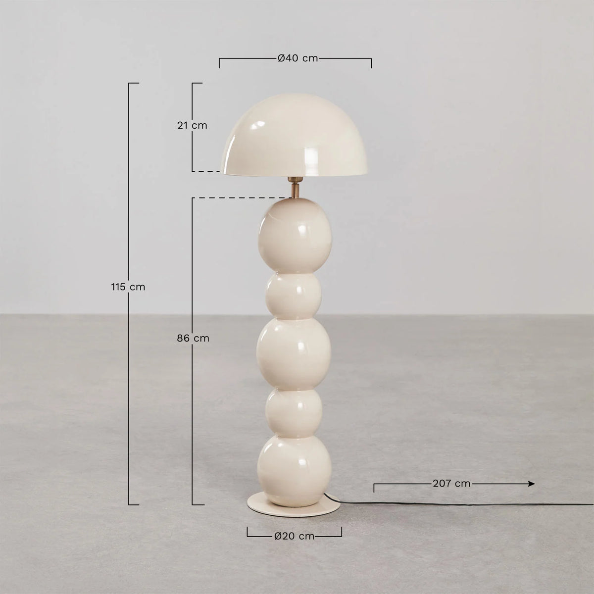 Boulia - Lampada da terra in ferro