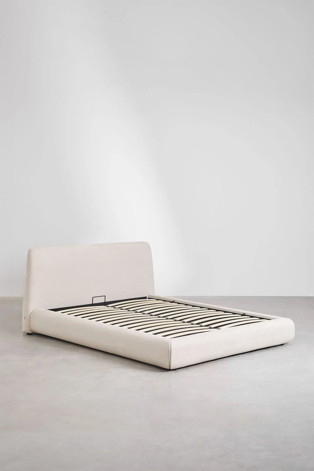 Norena - Letto con contenitore imbottito