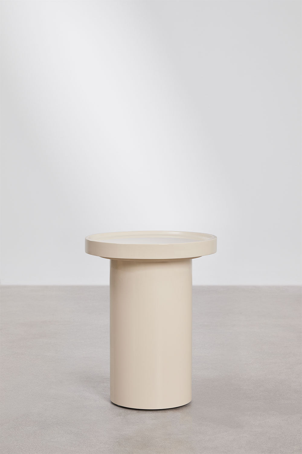 Cirela - Tavolino laterale rotondo Ø40 cm in MDF