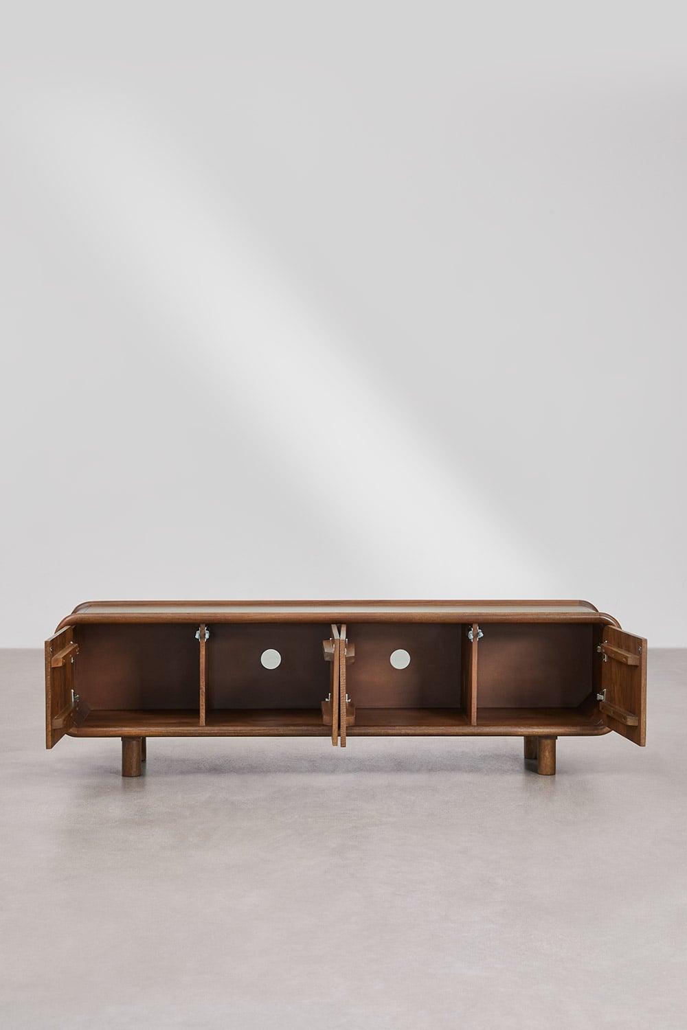 Gina - Mobile TV 175x45 cm in legno di mango