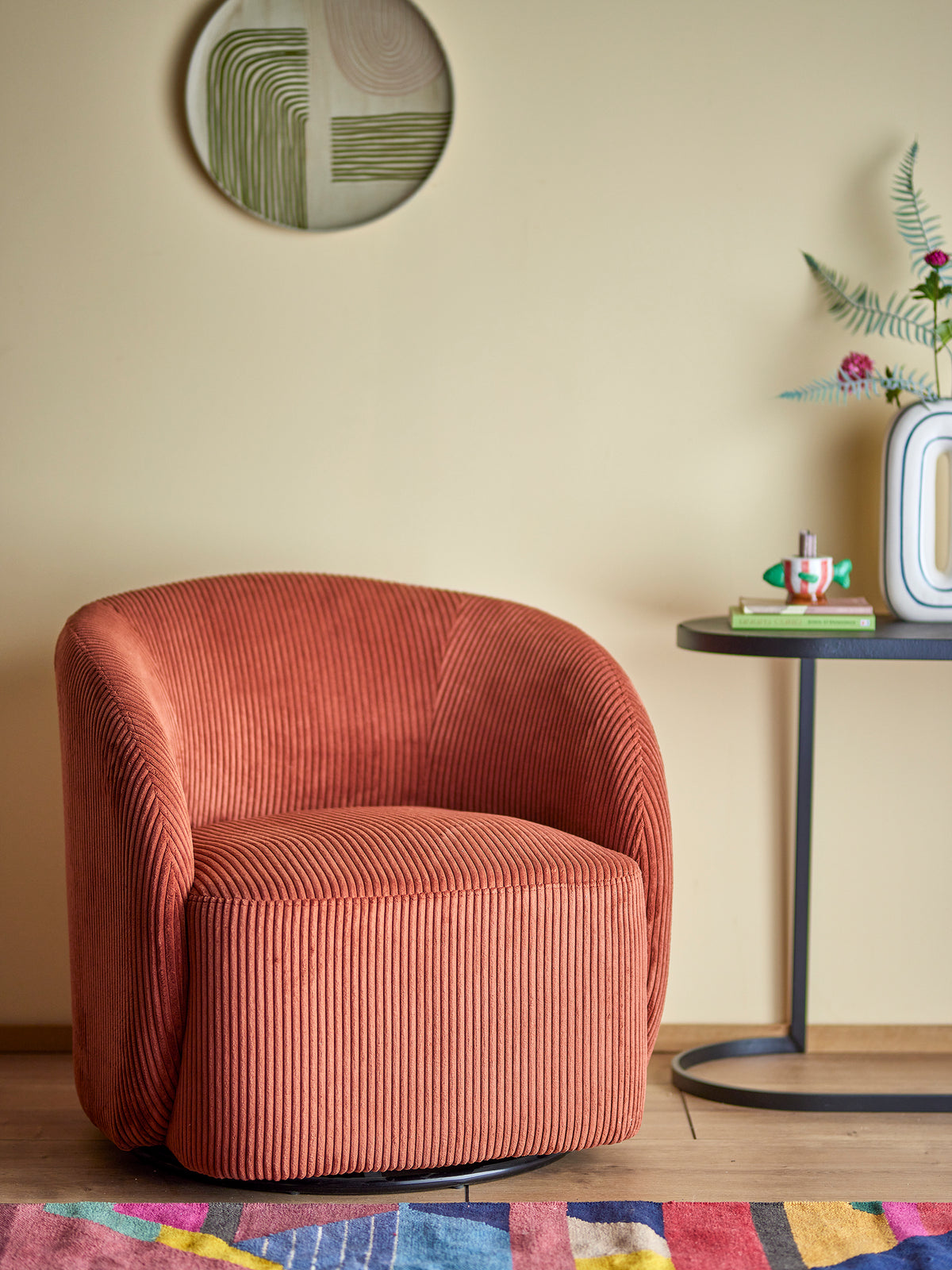 Poltroncina Pradi, Arancione, Poliestere