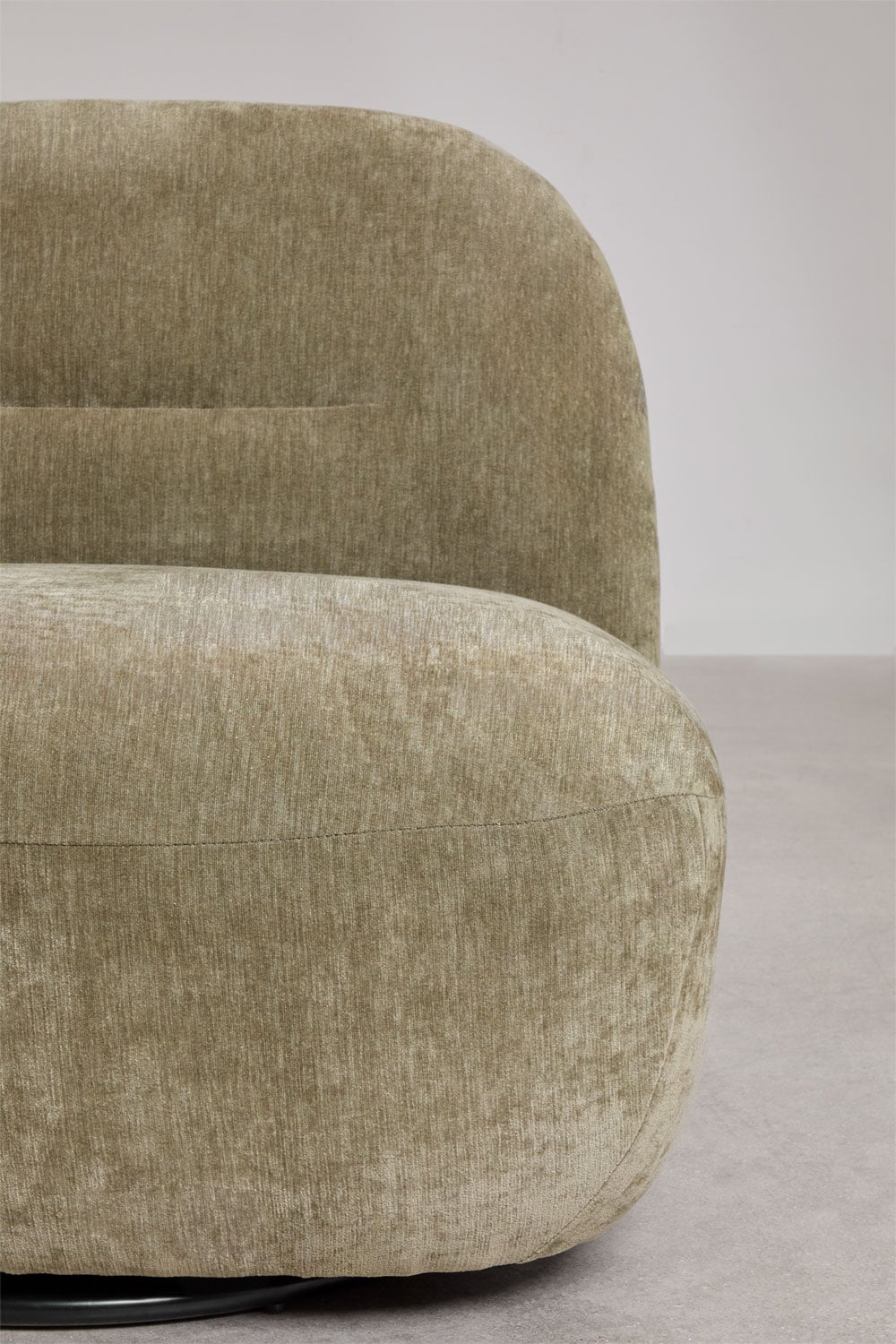 Sernin - Poltrona girevole in ciniglia
