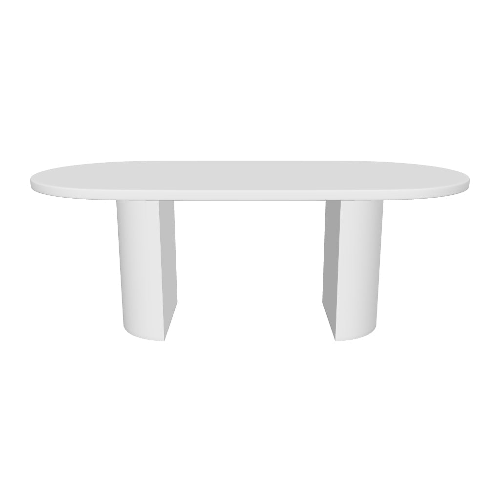 Tavolo Nealy MDF laccato con finitura écru 240 x 100 cm