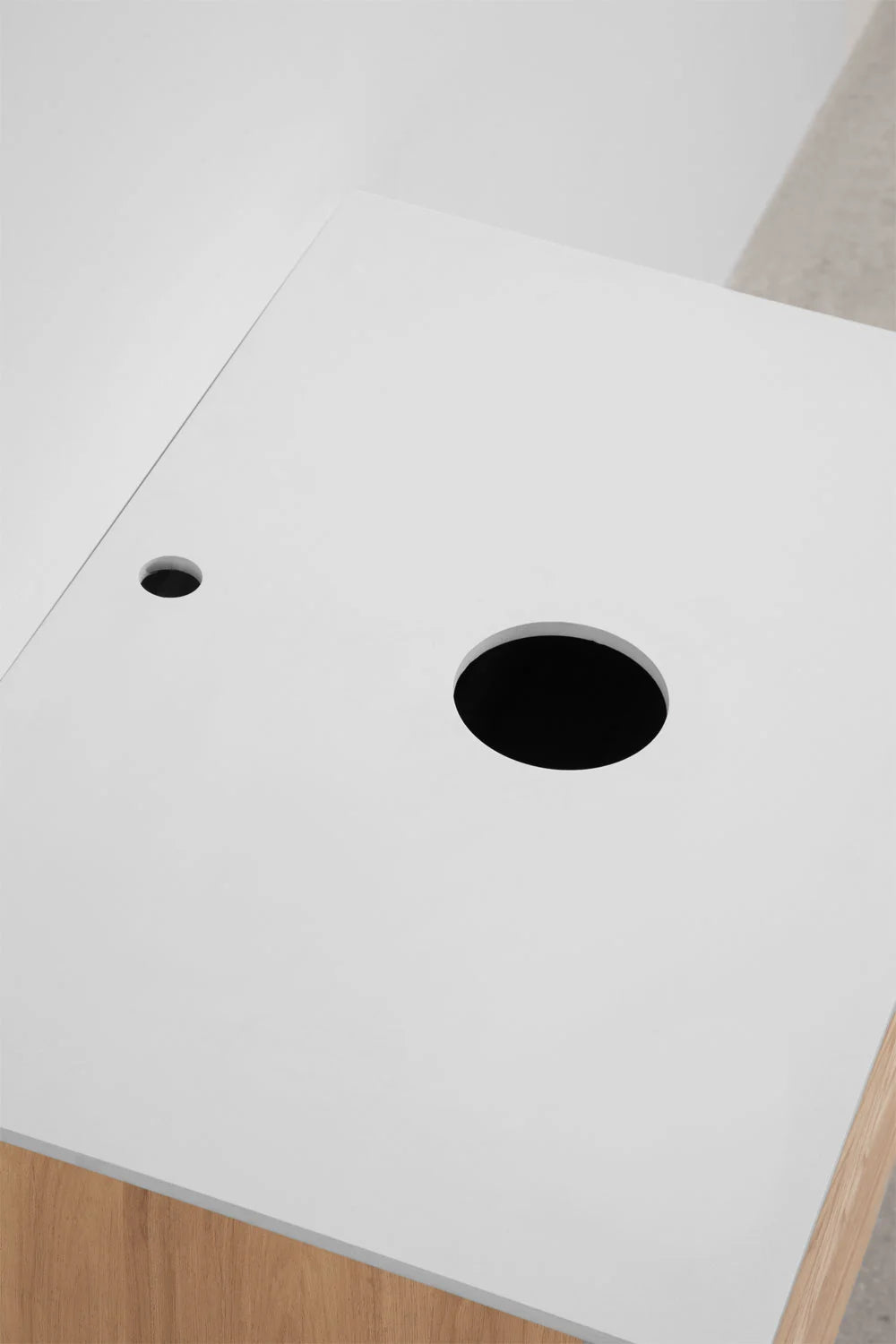 Tedrik - Set di mobili da bagno sospesi in legno di frassino