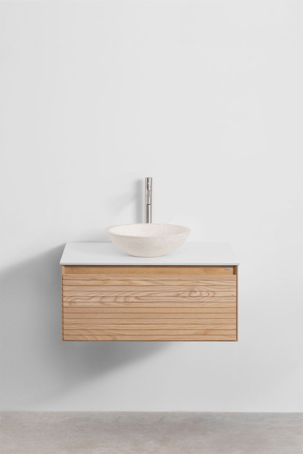 Tedrik - Set di mobili da bagno sospesi in legno di frassino