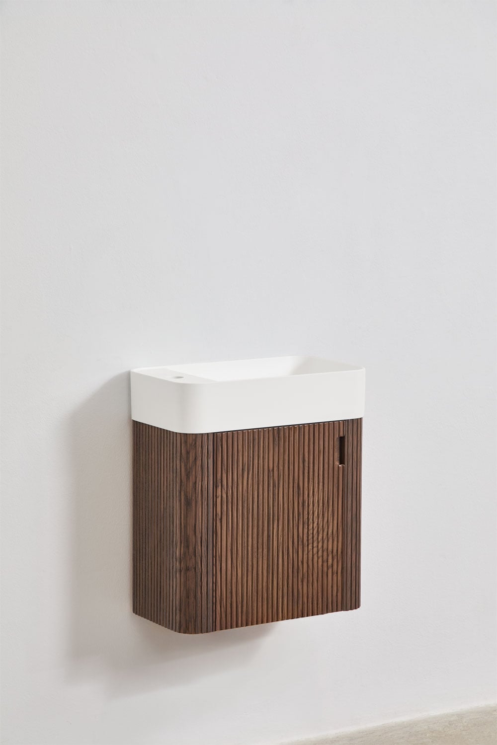 Aizea - Set mobile bagno sospeso 45x25 cm con lavabo integrato