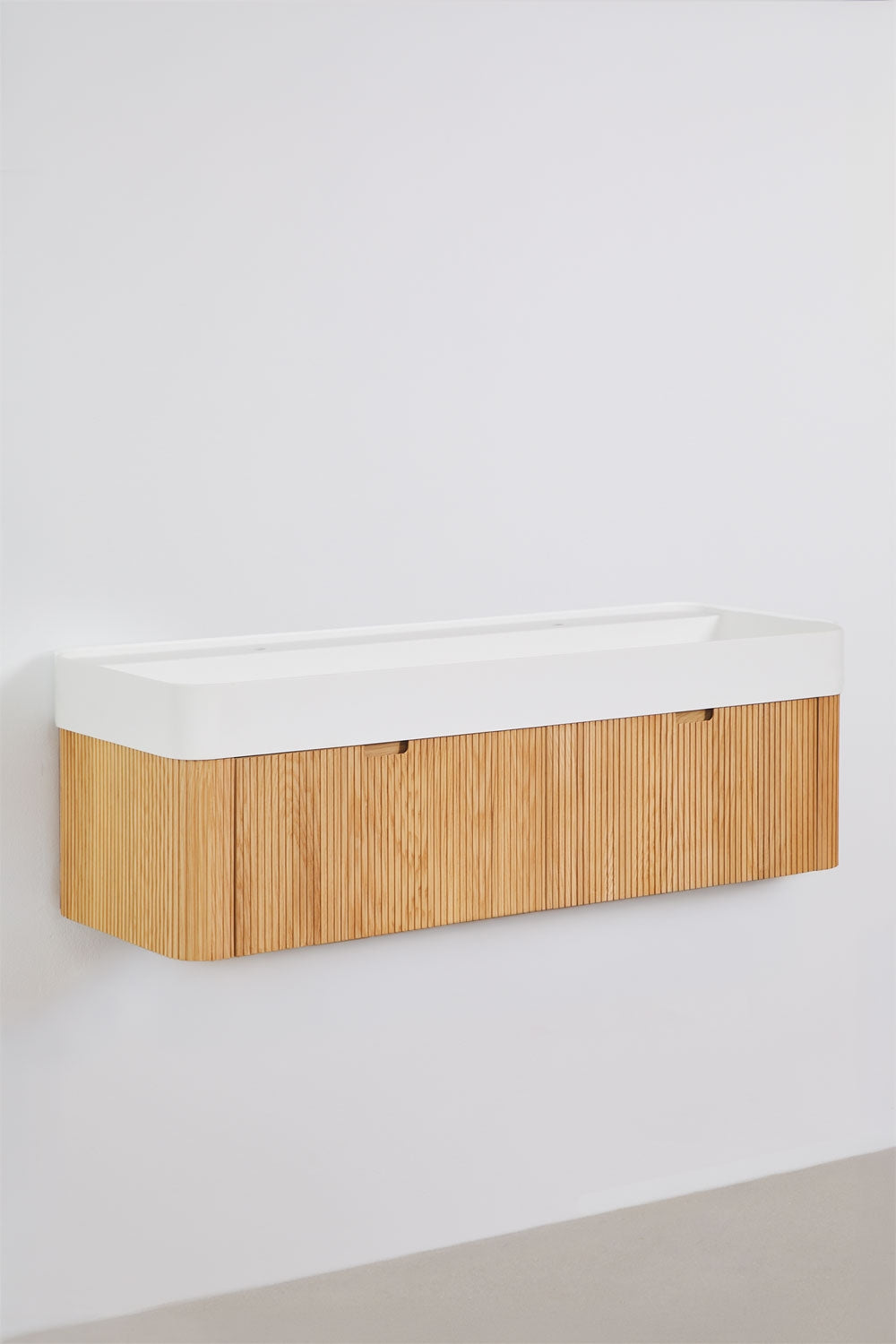 Saioa - Set mobile bagno sospeso 130x45 cm con lavabo integrato