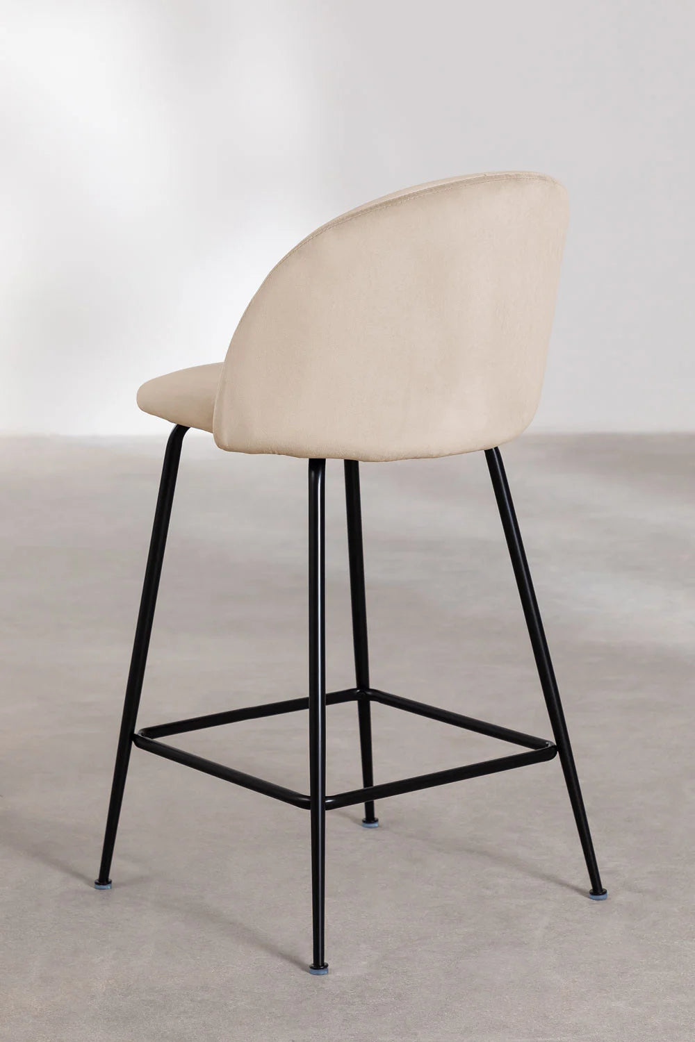 Kana - Sgabello alto in velluto Kana Design (Set di 2)
