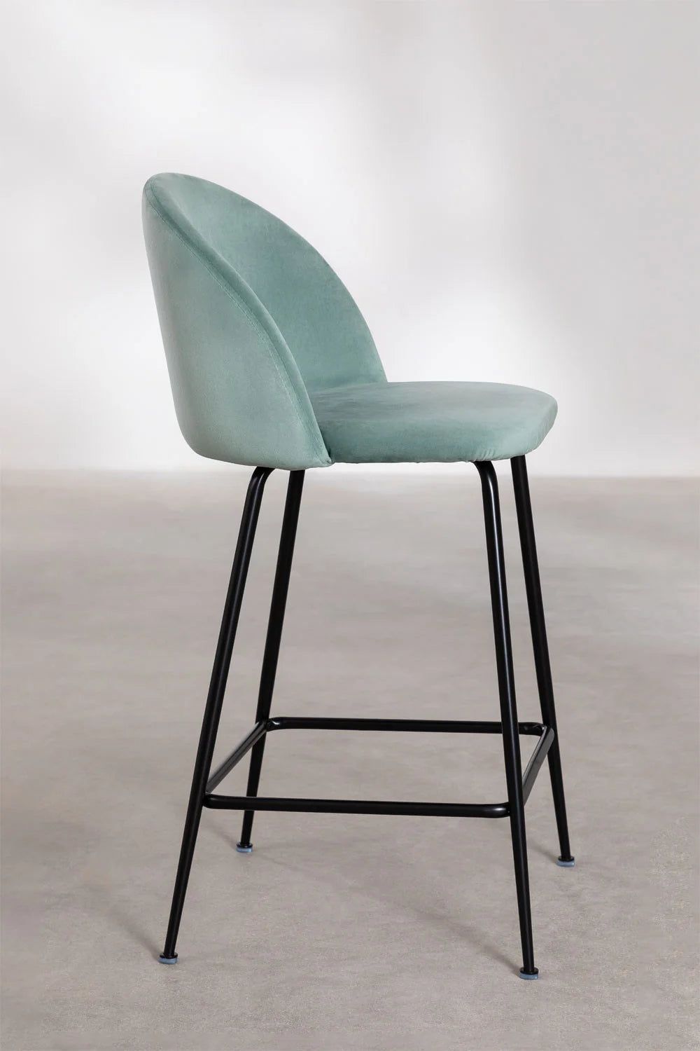 Kana - Sgabello alto in velluto Kana Design (Set di 2)