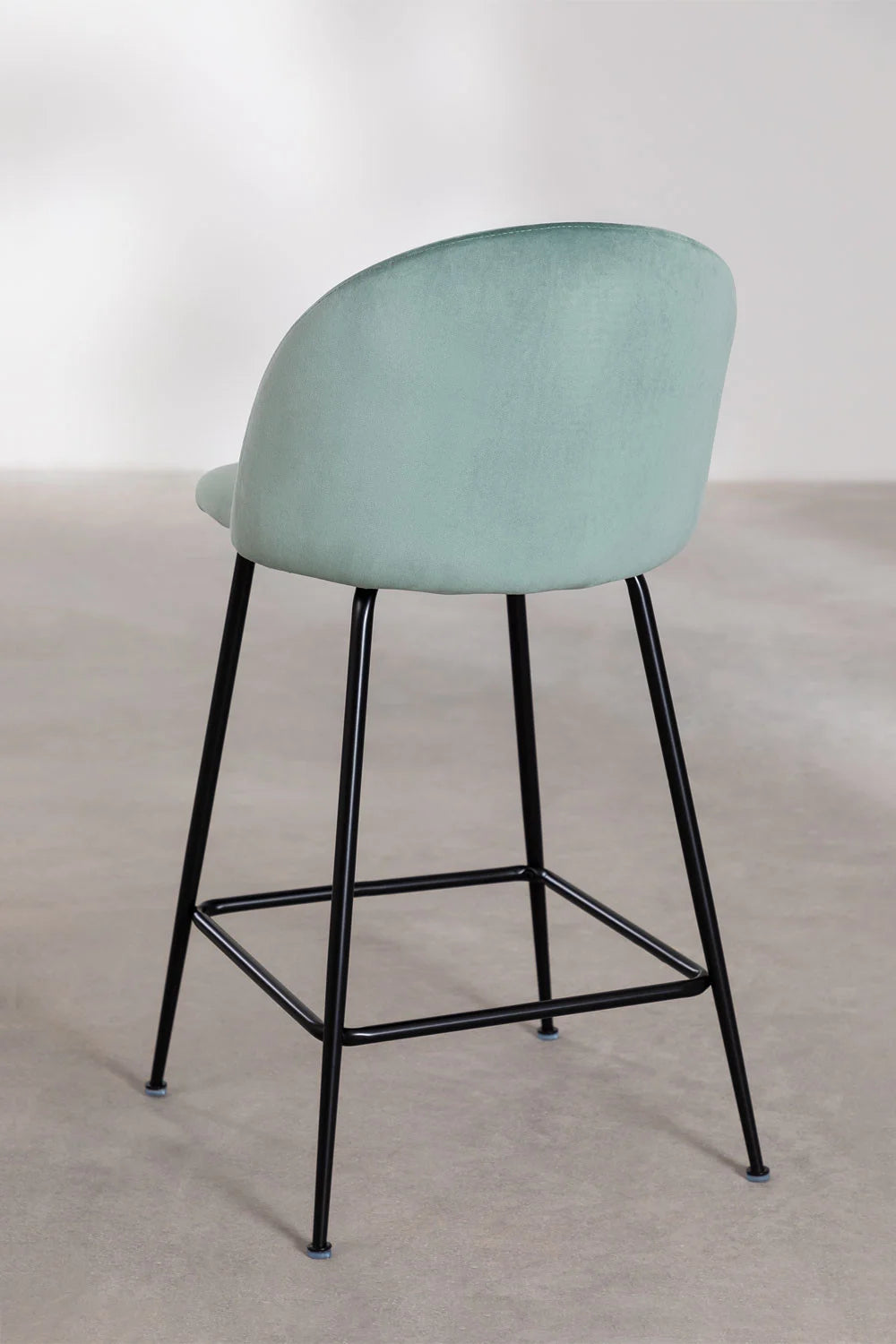 Kana - Sgabello alto in velluto Kana Design (Set di 2)