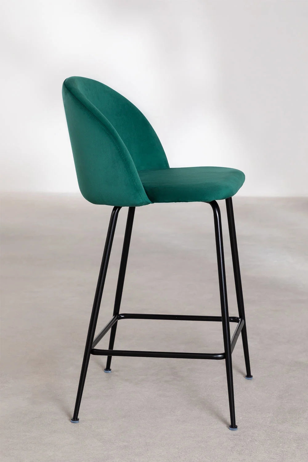 Kana - Sgabello alto in velluto Kana Design (Set di 2)