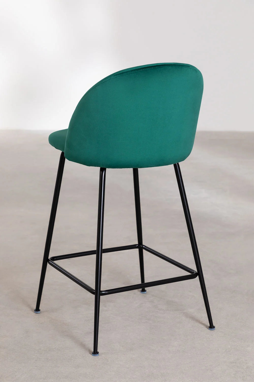 Kana - Sgabello alto in velluto Kana Design (Set di 2)