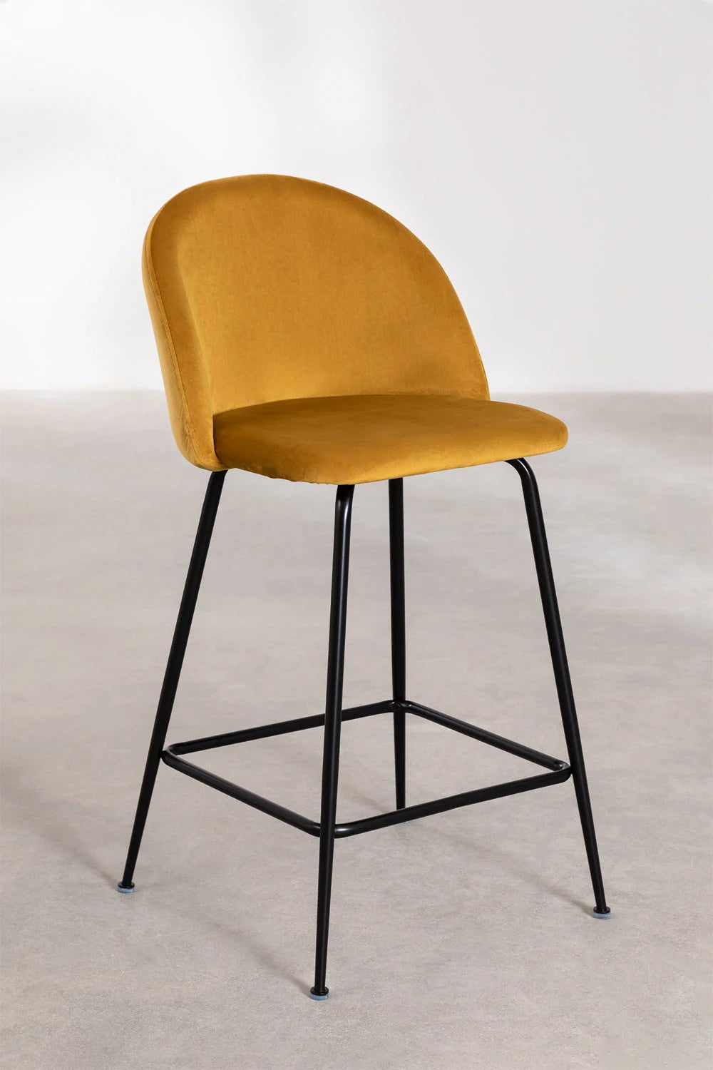 Kana - Sgabello alto in velluto Kana Design (Set di 2)
