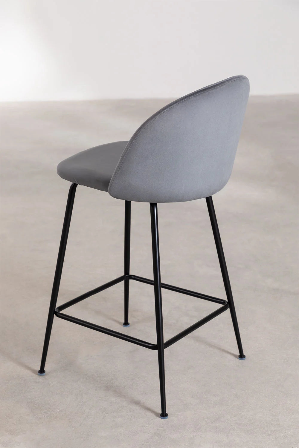 Kana - Sgabello alto in velluto Kana Design (Set di 2)