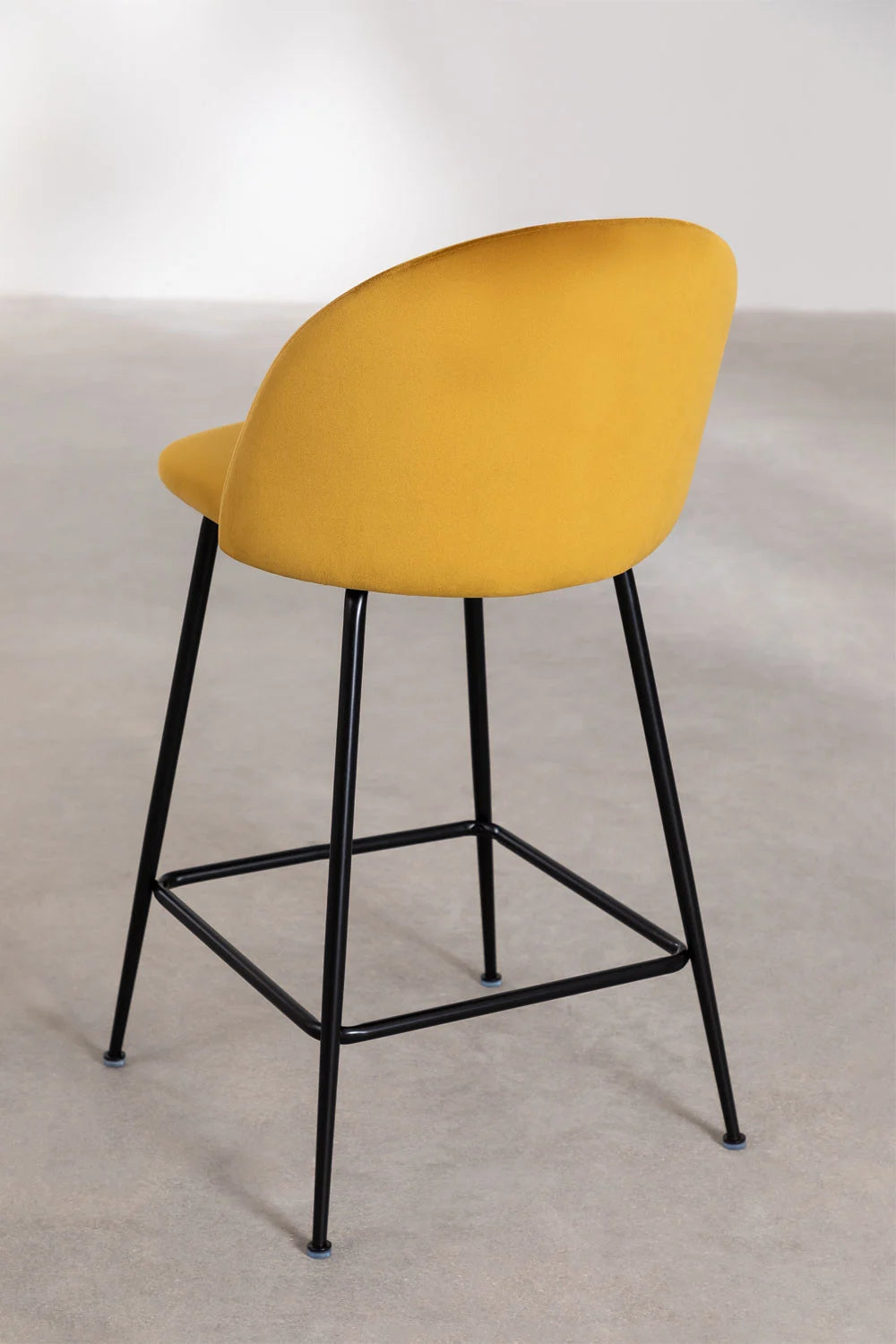 Kana - Sgabello alto in velluto Kana Design (Set di 2)