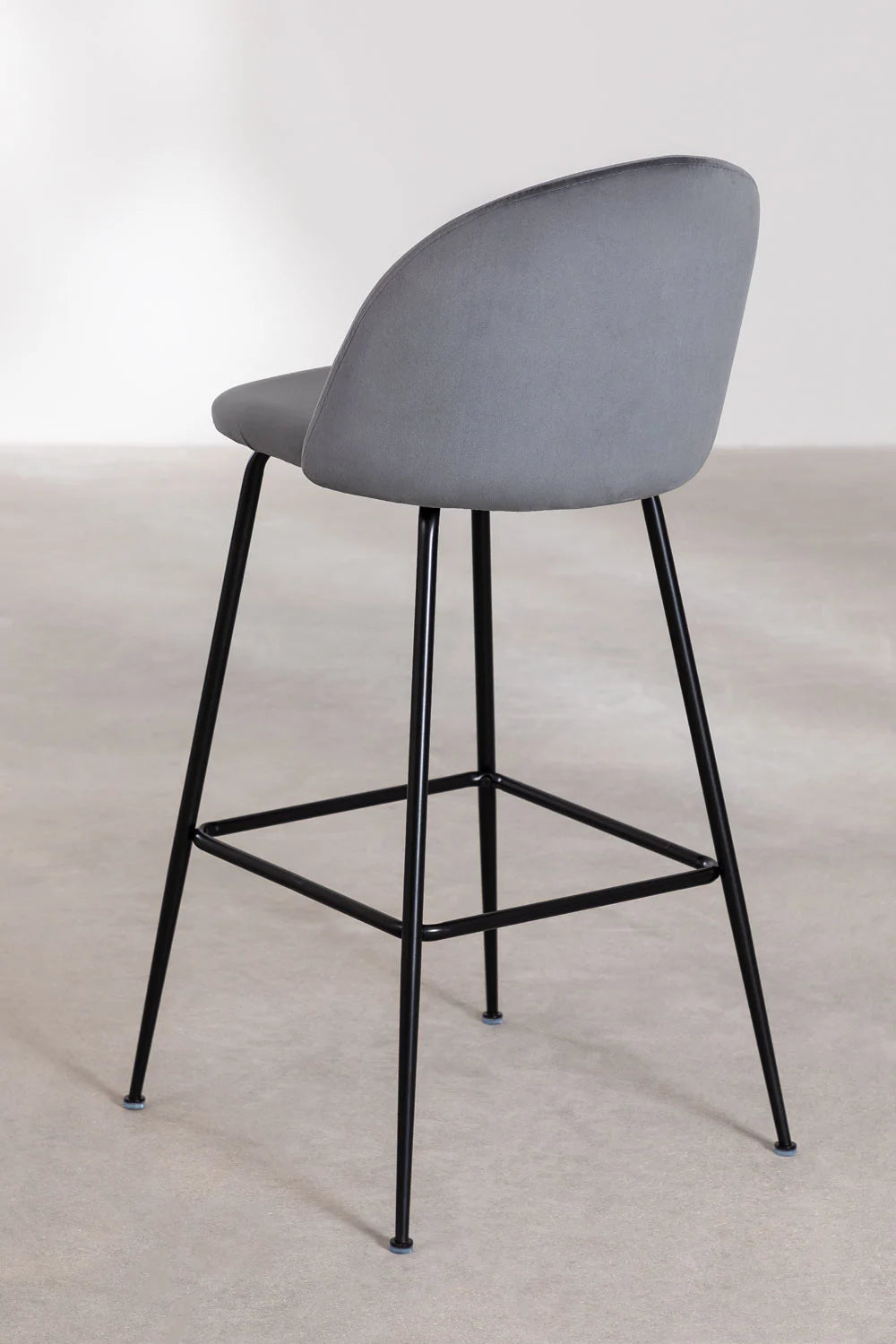 Kana - Sgabello alto in velluto Kana Design (Set di 2)