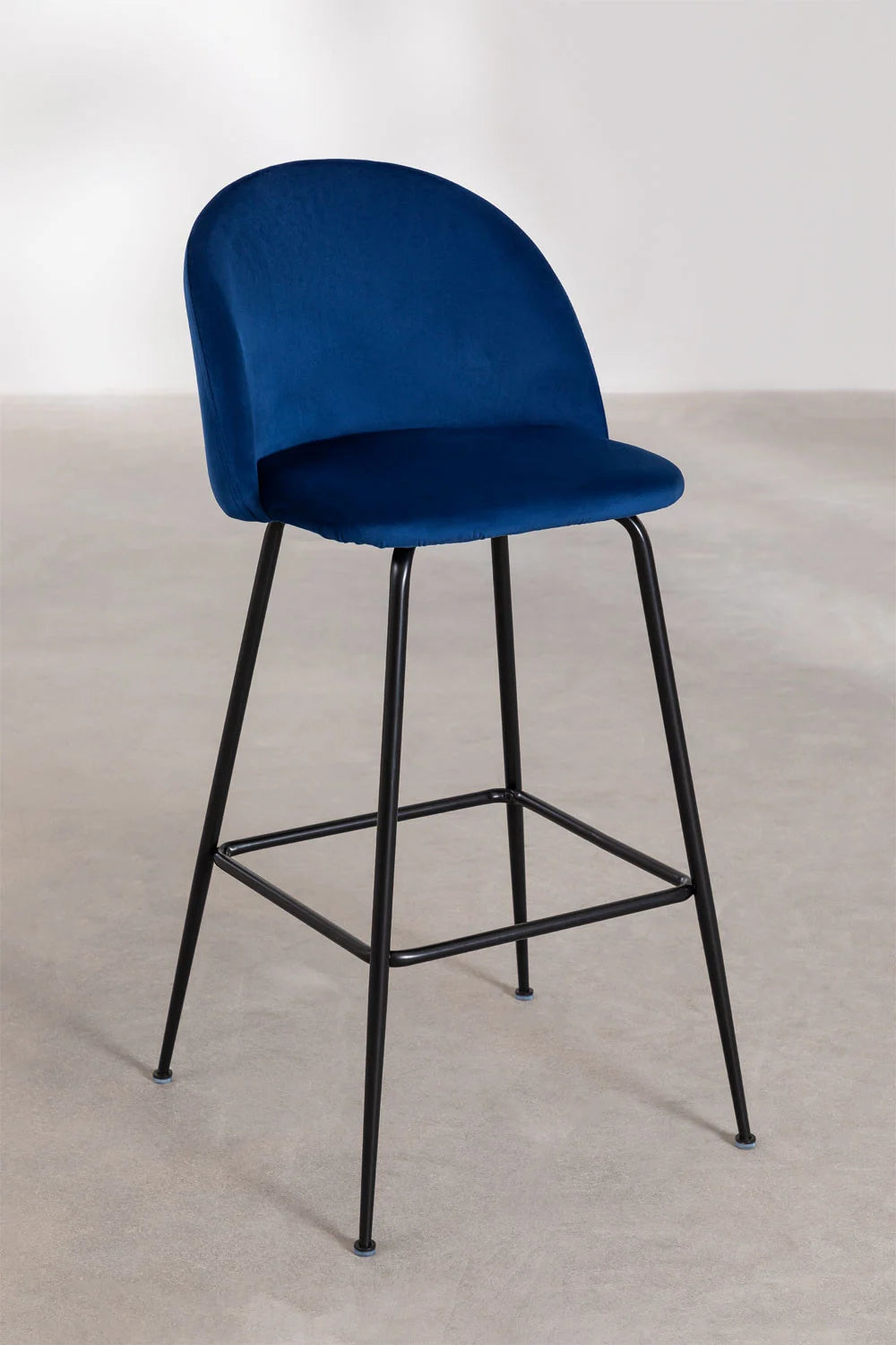 Kana - Sgabello alto in velluto Kana Design (Set di 2)