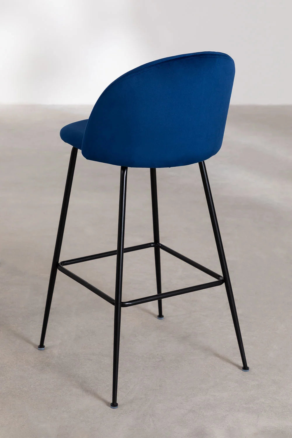 Kana - Sgabello alto in velluto Kana Design (Set di 2)