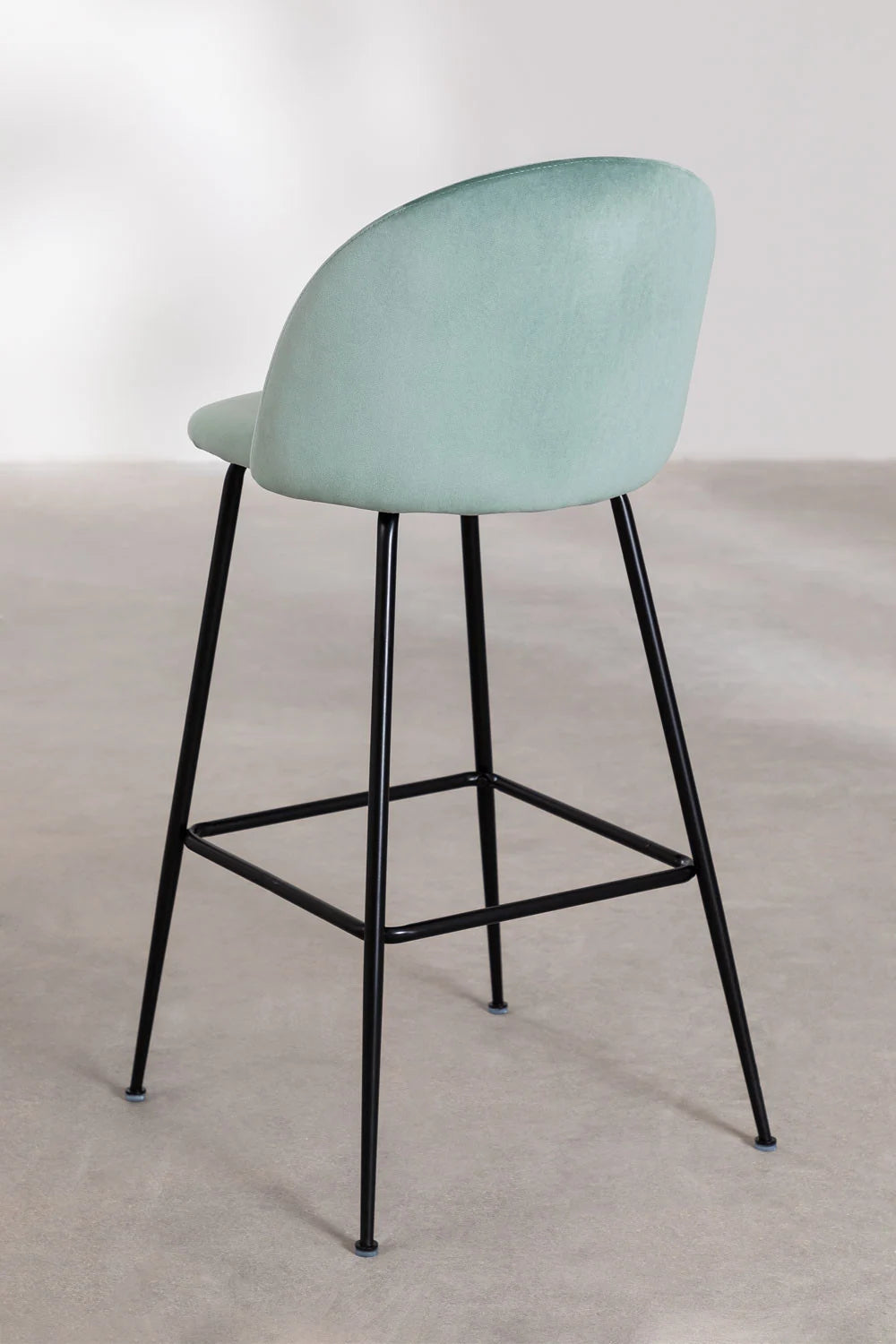 Kana - Sgabello alto in velluto Kana Design (Set di 2)