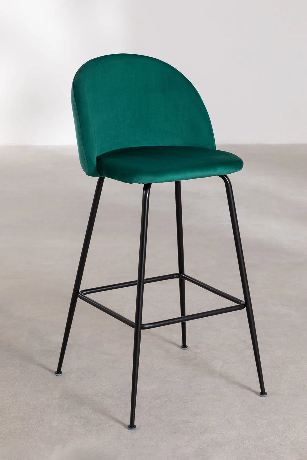 Kana - Sgabello alto in velluto Kana Design (Set di 2)