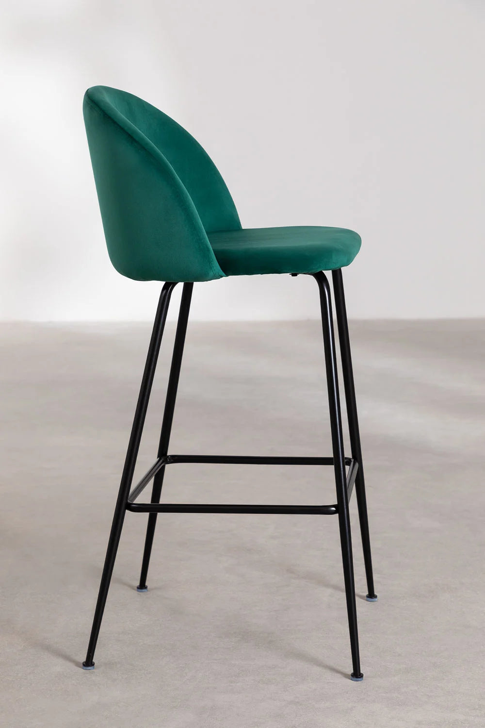 Kana - Sgabello alto in velluto Kana Design (Set di 2)