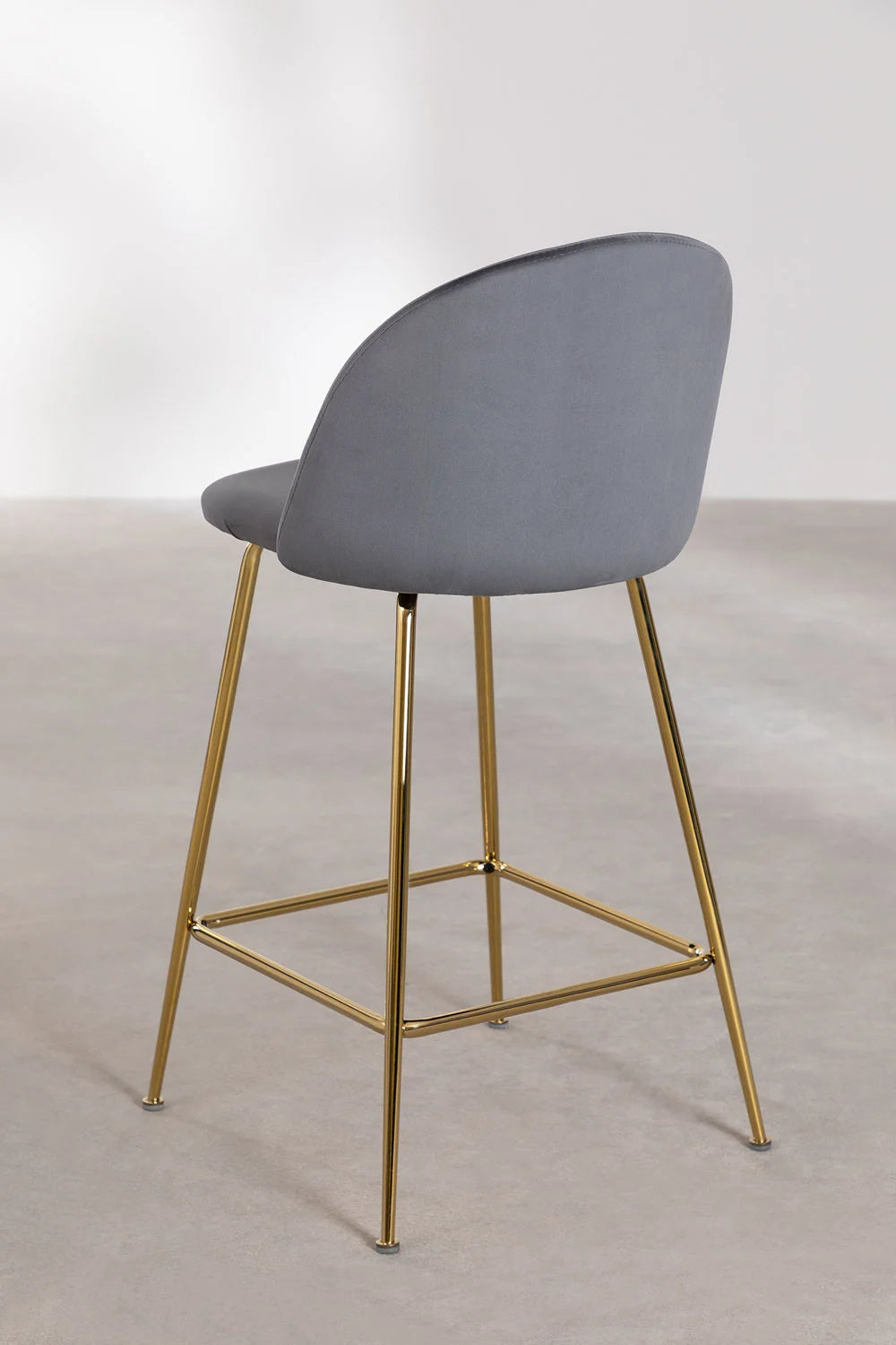Kana - Sgabello alto in velluto Kana Design (Set di 2)