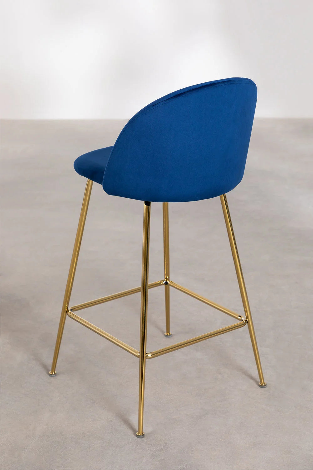 Kana - Sgabello alto in velluto Kana Design (Set di 2)