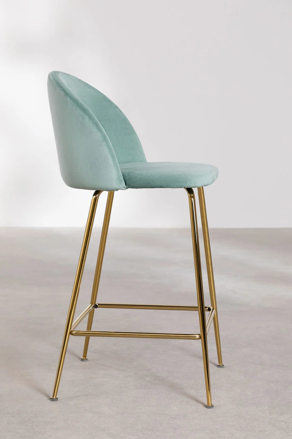 Kana - Sgabello alto in velluto Kana Design (Set di 2)