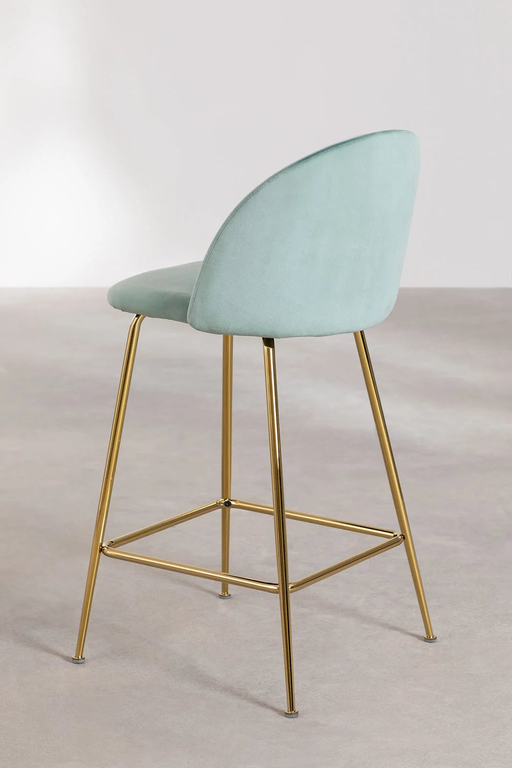 Kana - Sgabello alto in velluto Kana Design (Set di 2)