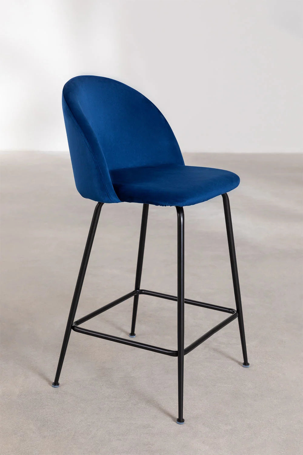 Kana - Sgabello alto in velluto Kana Design (Set di 2)