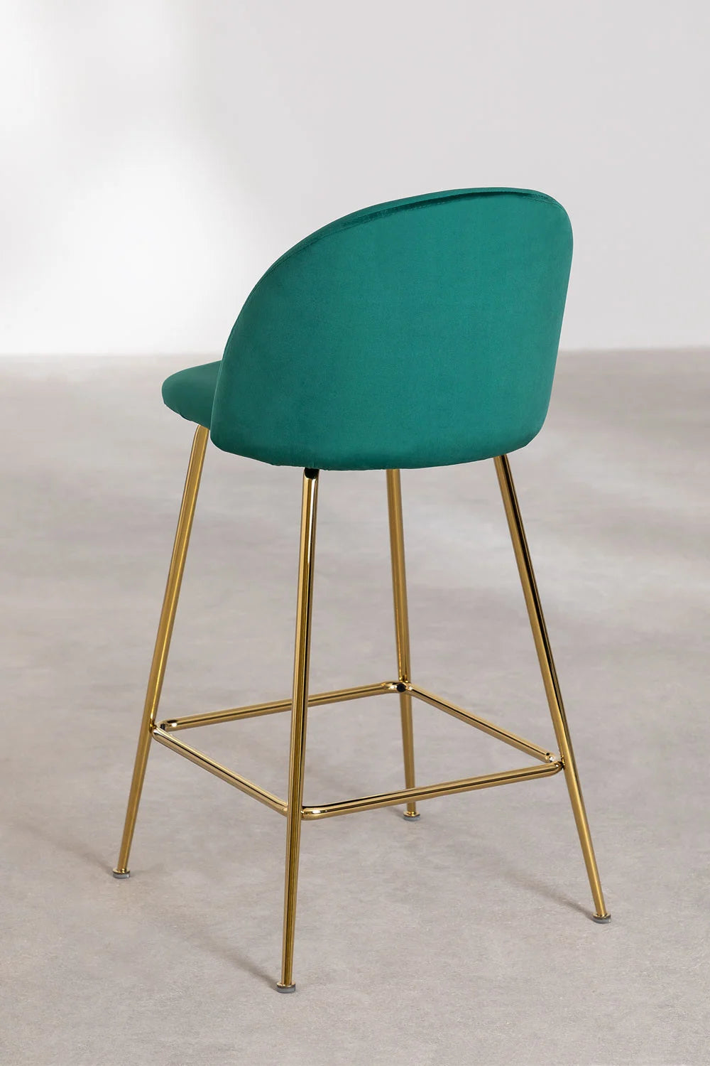 Kana - Sgabello alto in velluto Kana Design (Set di 2)