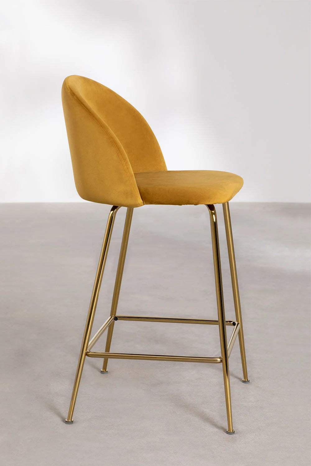 Kana - Sgabello alto in velluto Kana Design (Set di 2)