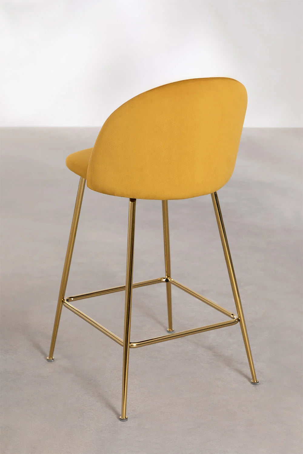 Kana - Sgabello alto in velluto Kana Design (Set di 2)