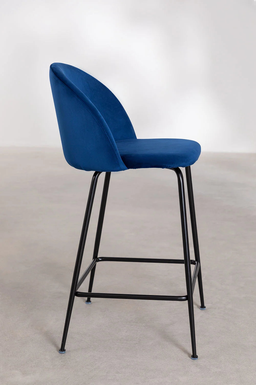 Kana - Sgabello alto in velluto Kana Design (Set di 2)