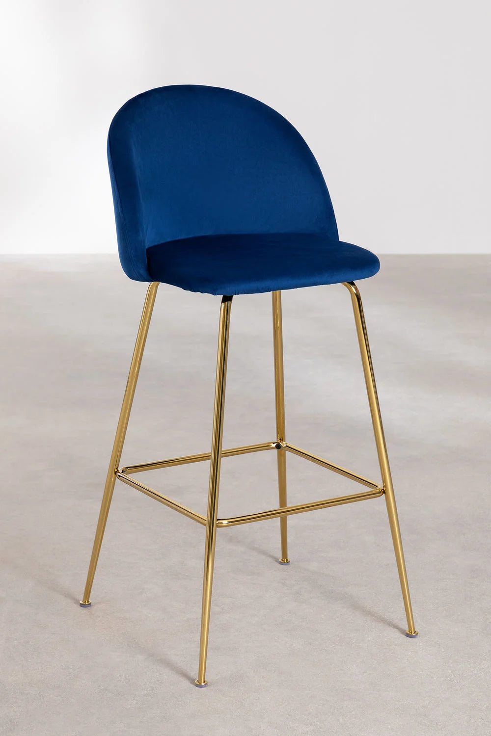 Kana - Sgabello alto in velluto Kana Design (Set di 2)