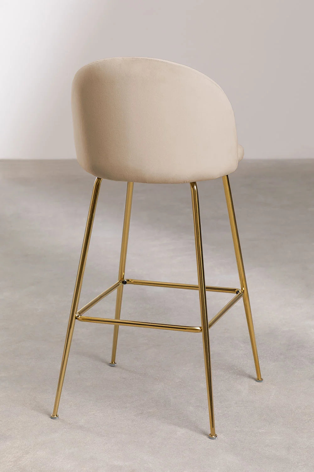 Kana - Sgabello alto in velluto Kana Design (Set di 2)