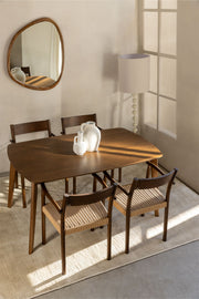 Elba - Tavolo da pranzo rettangolare 150x90 cm in legno