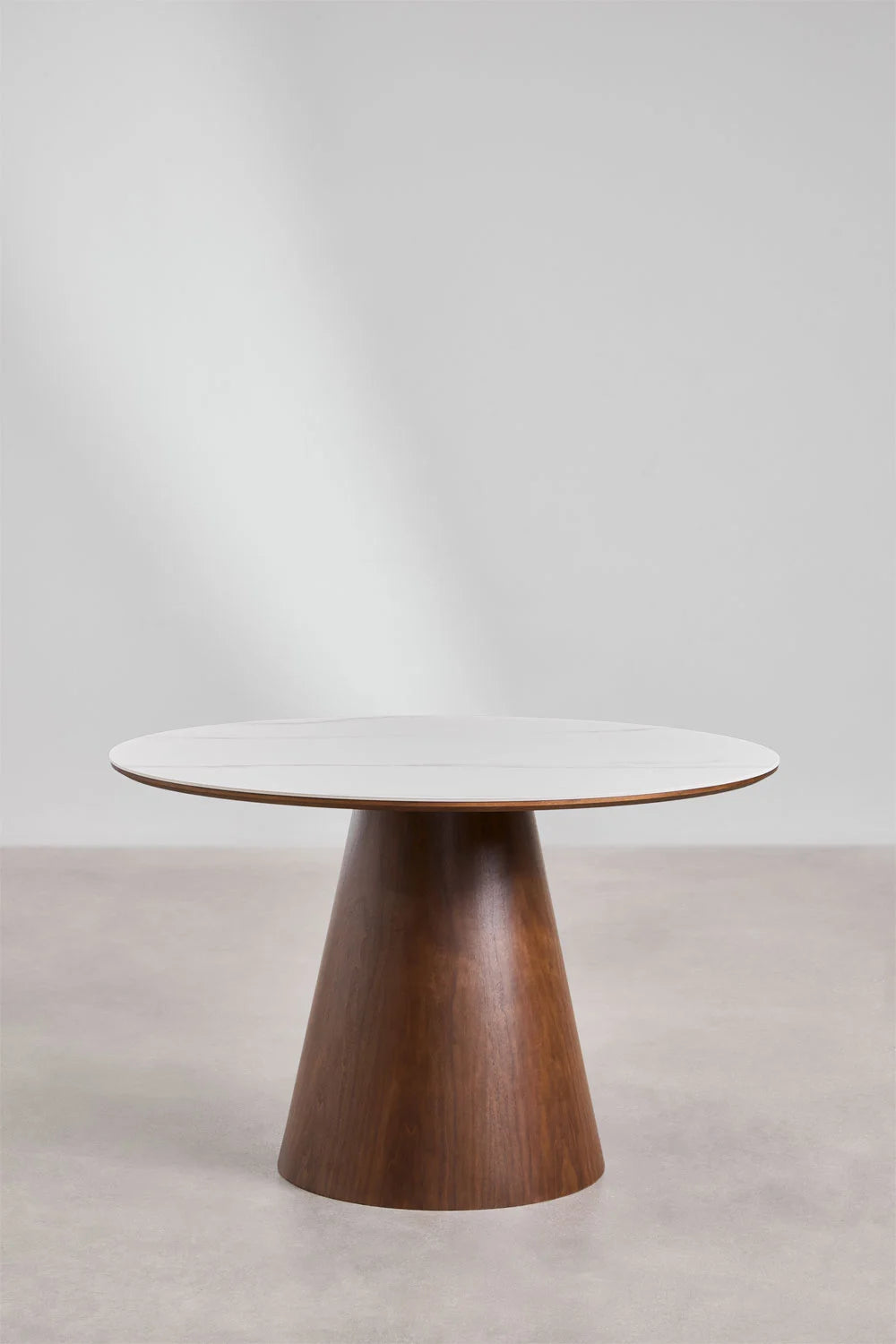 Aura - Tavolo da pranzo rotondo in legno